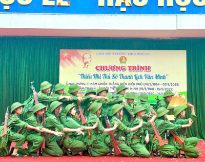 THIẾU NHI THCS PHÚ LA THANH LỊCH, VĂN MINH – HÀNH TRÌNH TRI ÂN VÀ TỰ HÀO